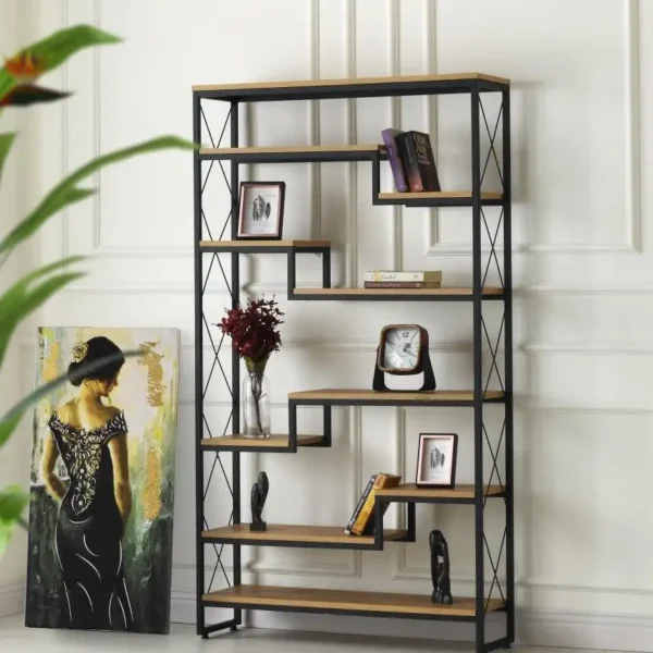 Bibliotecă (raft) Scala - design modern, dimensiuni reduse
